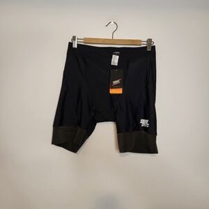 Souke Sports Black Padded Bike Short Size L
